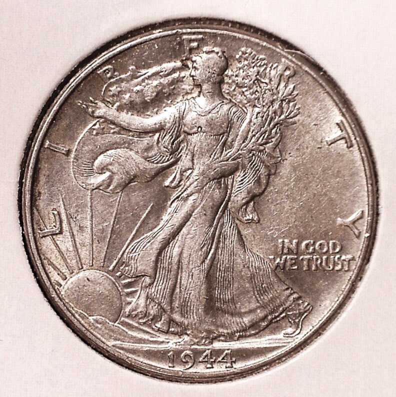 1944 Walking Liberty Half Dollar, UNC #2642