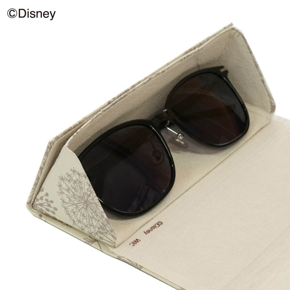 Peter Pan Tinkerbell Pattern Beige Glasses Case Foldable slim Disney Japan New