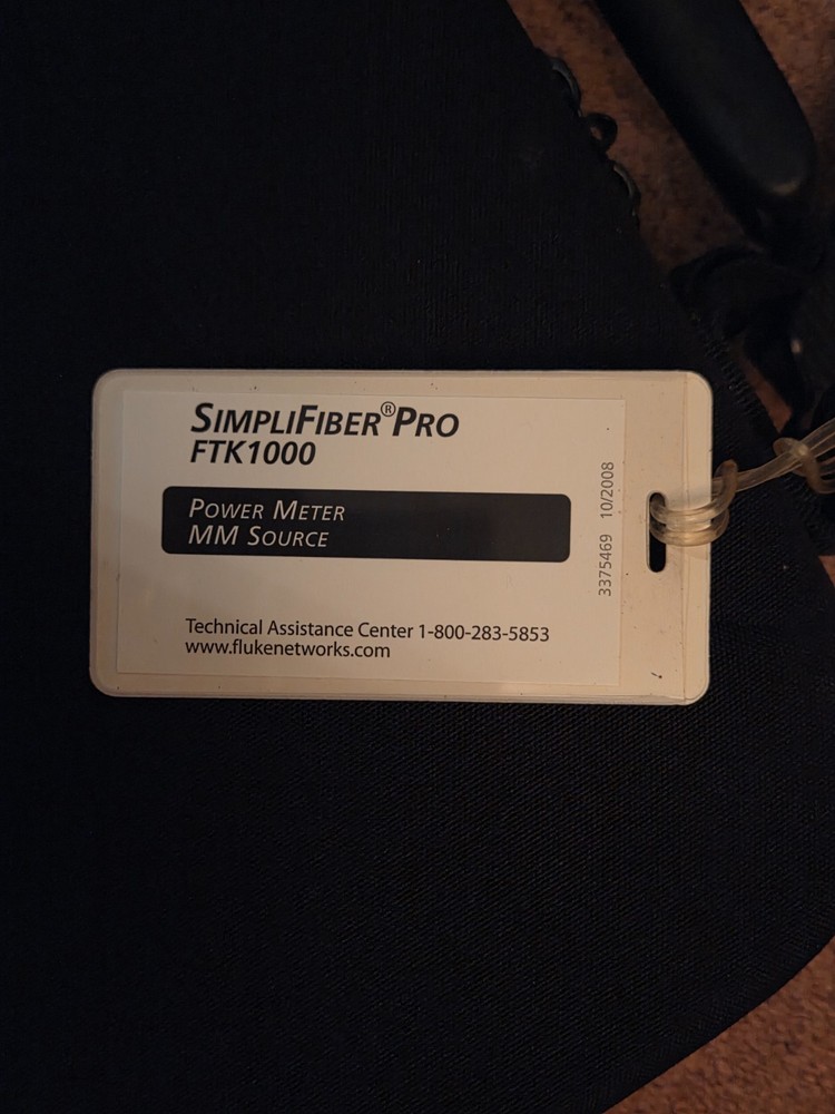 Fluke Networks FTK1000 SimpliFiber Pro Optical MM Power Meter Kit