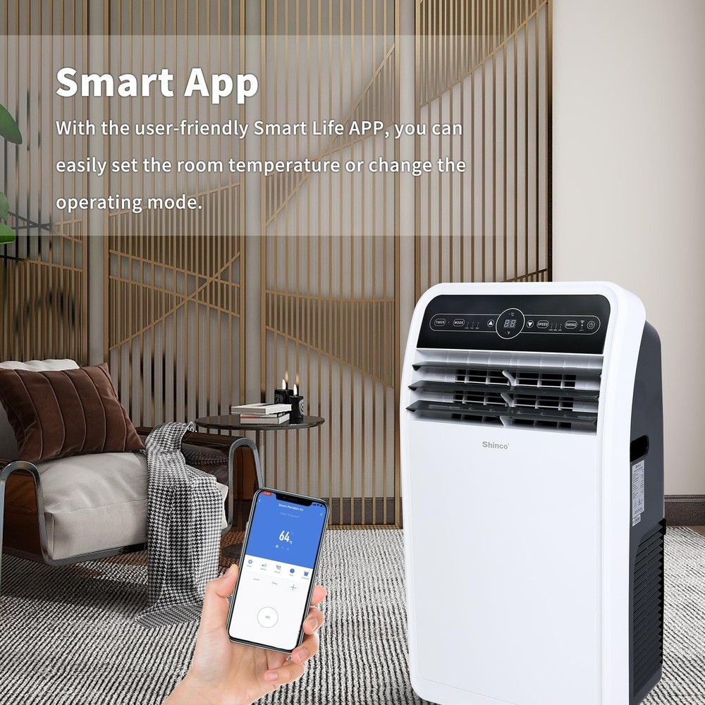 Shinco 10000 BTU Portable Air Conditioner WiFi