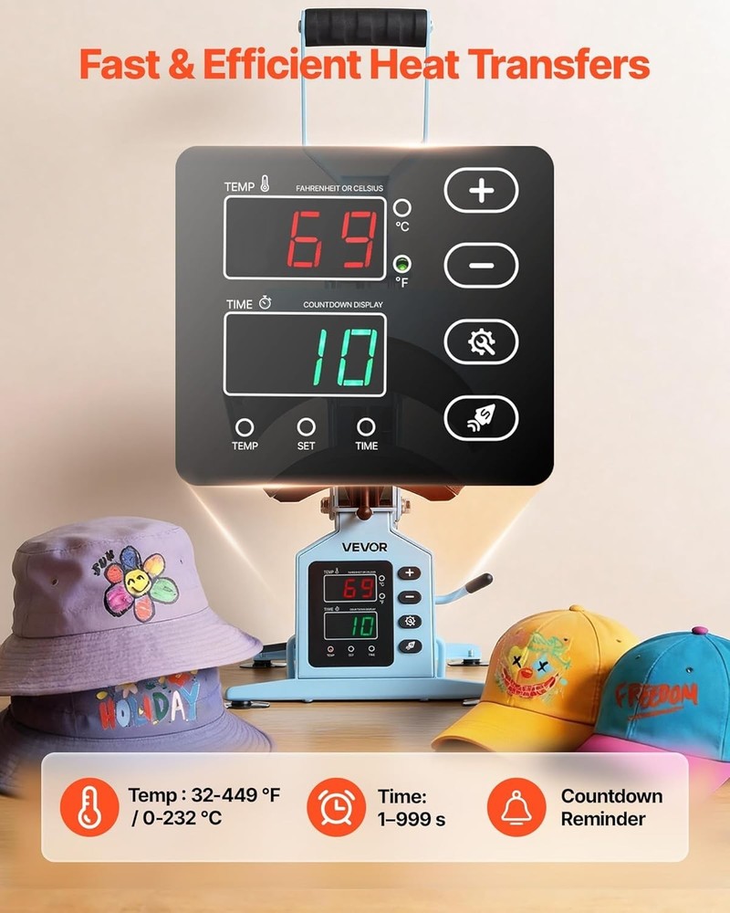 Compact Hat Heat Press for Multi-Material Projects: Reliable, Fast & Lightweight
