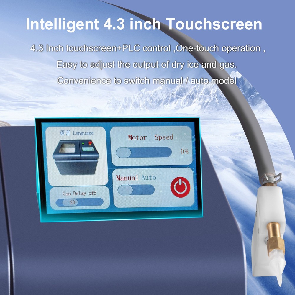 Portable Mini Dry Ice Blasting Machine Cleaning Machine For PCB Burrs Remove AU