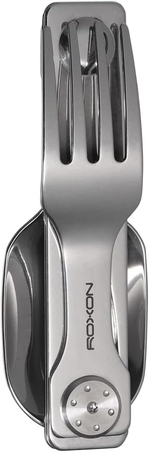 2-in-1 Folding Camping Utensil – Fork & Spoon Tool