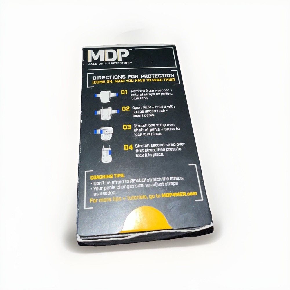 MDP Male Drip Guards 30 Disposable Absorbent Covers Adjustable Compact