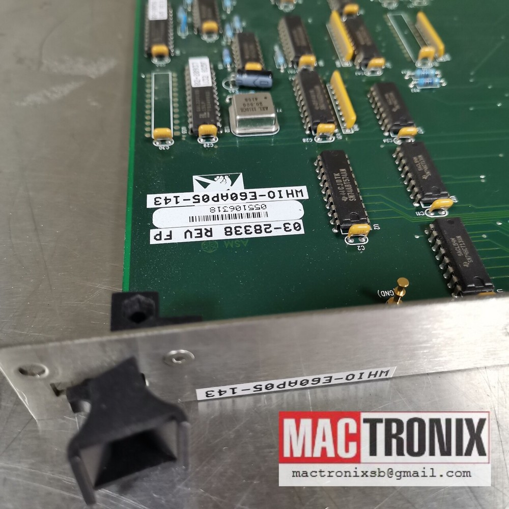 ASM 02-82393 Work Holder I/O BD MOD 03-28338