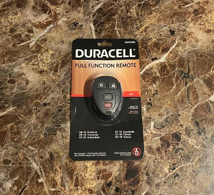 NEW Duracell Keyless Entry Full Function Remote (GM005D) GM