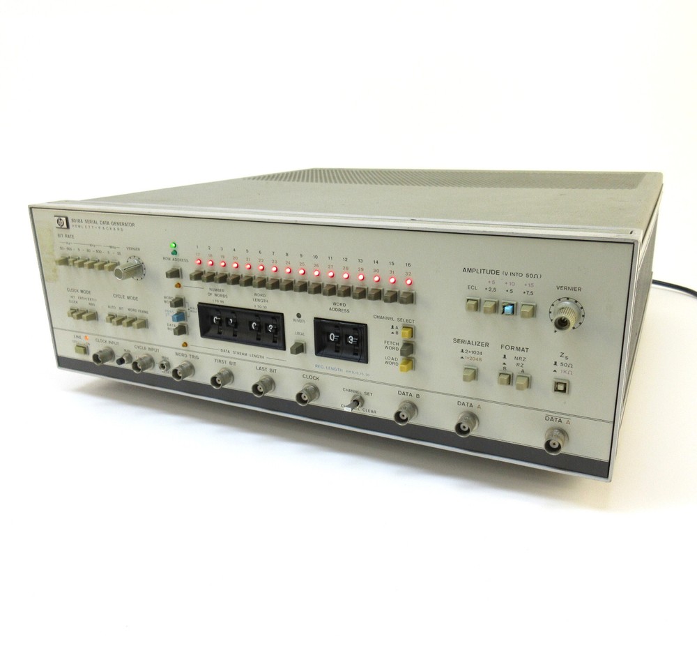 HP 8018A Serial Data Generator, 50 MHz Serial Data / PRBS Generator