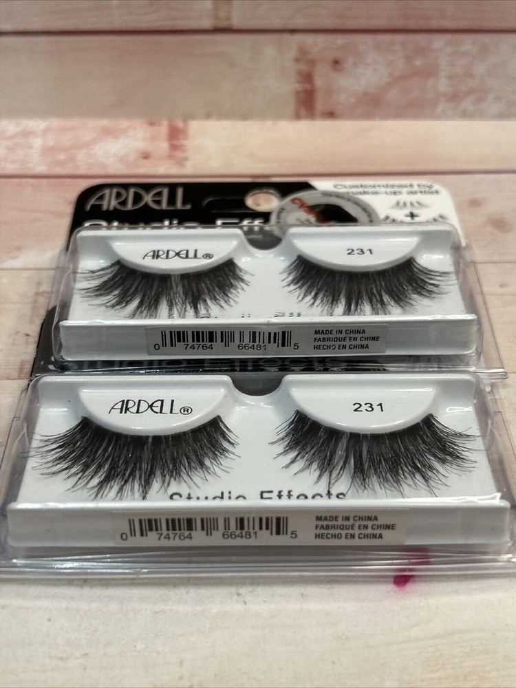 Lot of 2- Ardell Studio Effects Pro-Designed Layered Lashes 231 Black