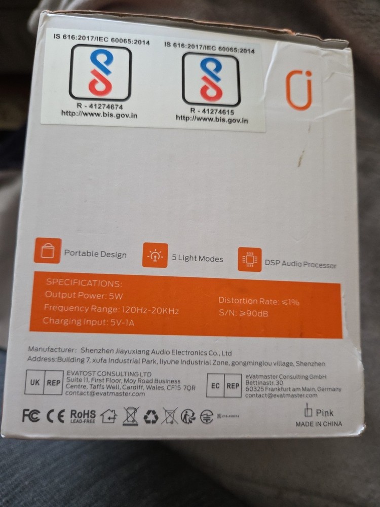 Portable Karaoke Machine W/microphone ModelD23-t