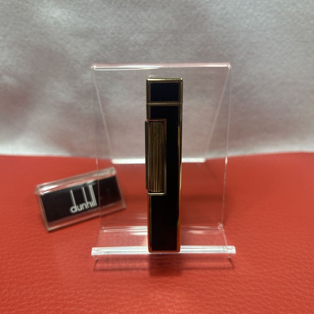 Overhauled Dunhill Rollagas lighter Black Gold d mark without box