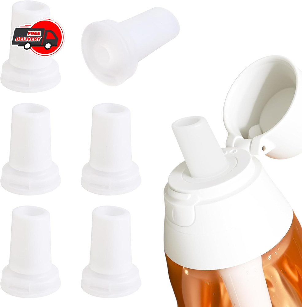 6 Pcs Bite Valve Replacement for Brita Water Bottle Filter, Silicone Mouthpiece