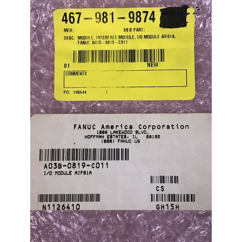 Fanuc AIF01A A03B-0819-C011 I/O Module Interface Module