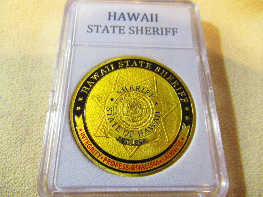 HAWAII STATE SHERIFF Challenge Coin