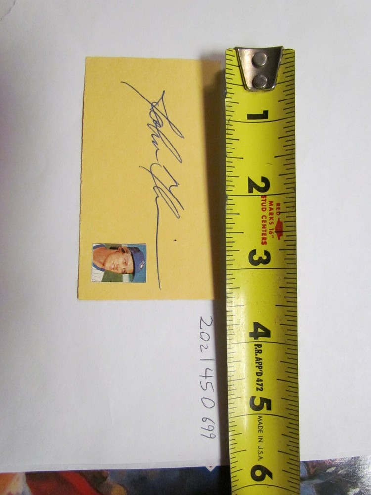 John Flinn Signed Autographed Cut JSA Auction Certified