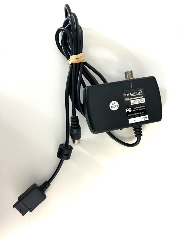 RFU Adapter/modulator For PlayStation 1 By Performance PS1 Black Switch 0E
