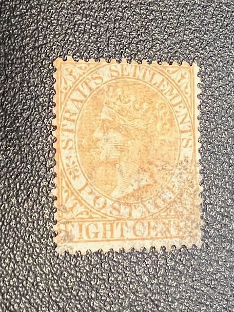 straits settlement stamps 13a used