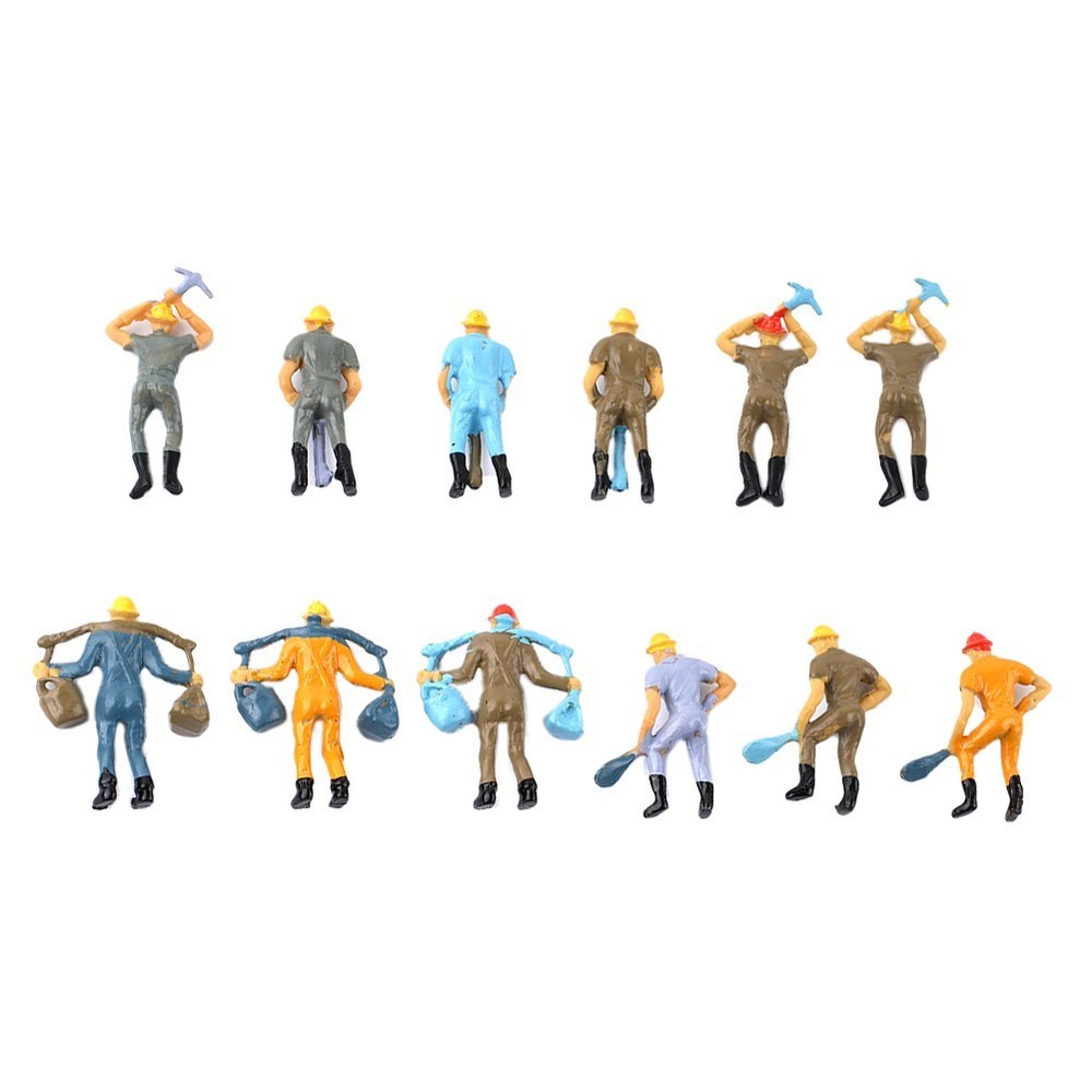 Figures Workers Figures Brand New 12 Pcs 4 Poses Figures High Quality