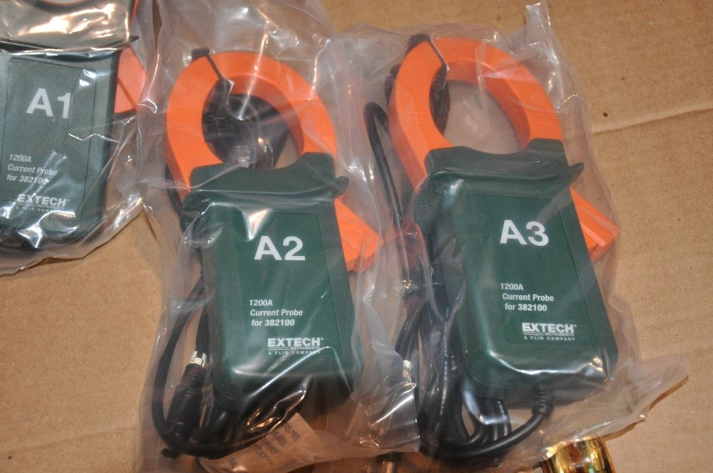 Extech 1200A 382100 3-Phase Power Analyzer/Datalogger Kit