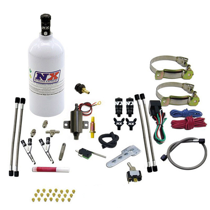 60002BP Nitrous Express Two Cylinder SSV System w/ 2.5 lb Nitrous Bottle