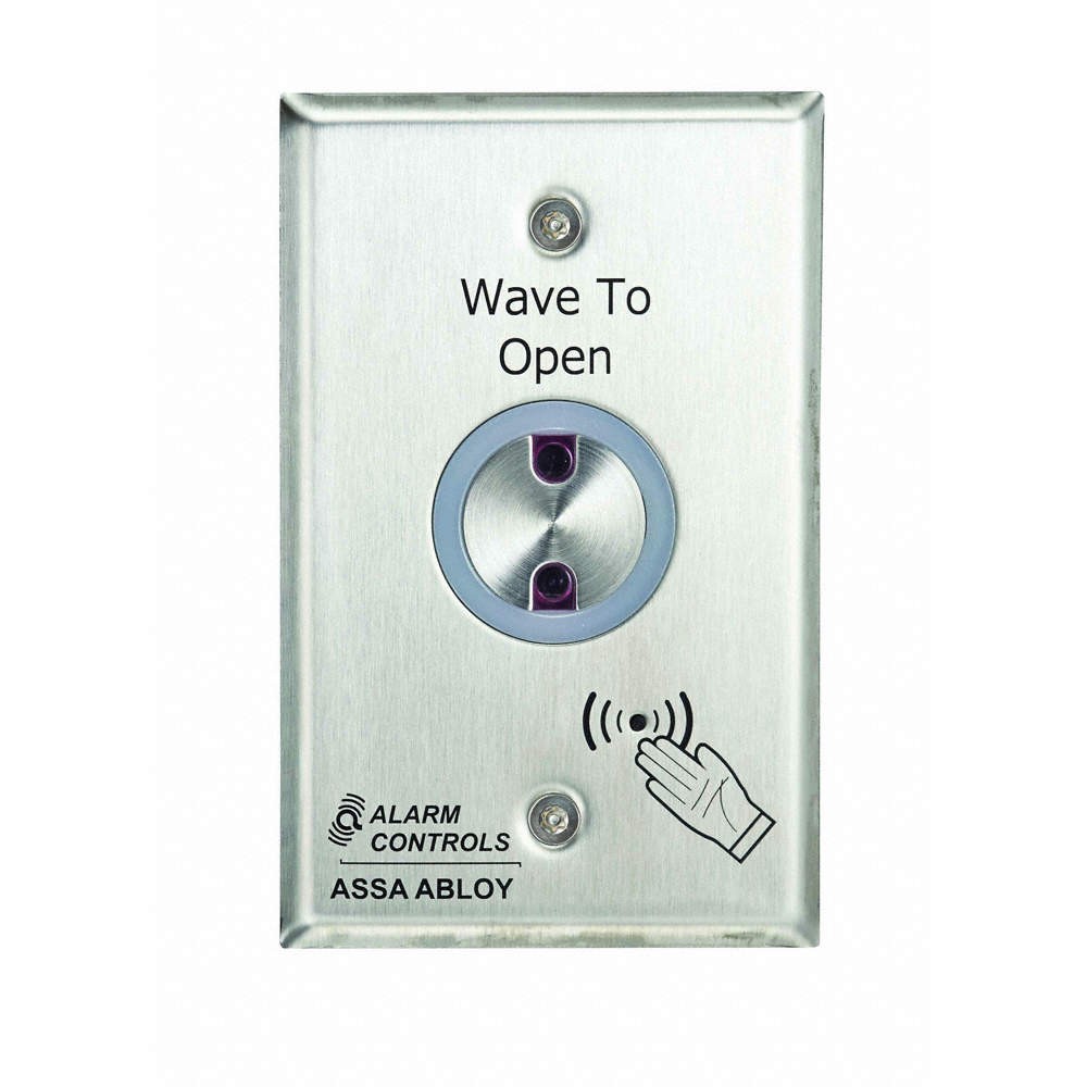 ALARM CONTROLS NTS-1 Exit Motion Sensor,Single Gang,Silver 52ND13