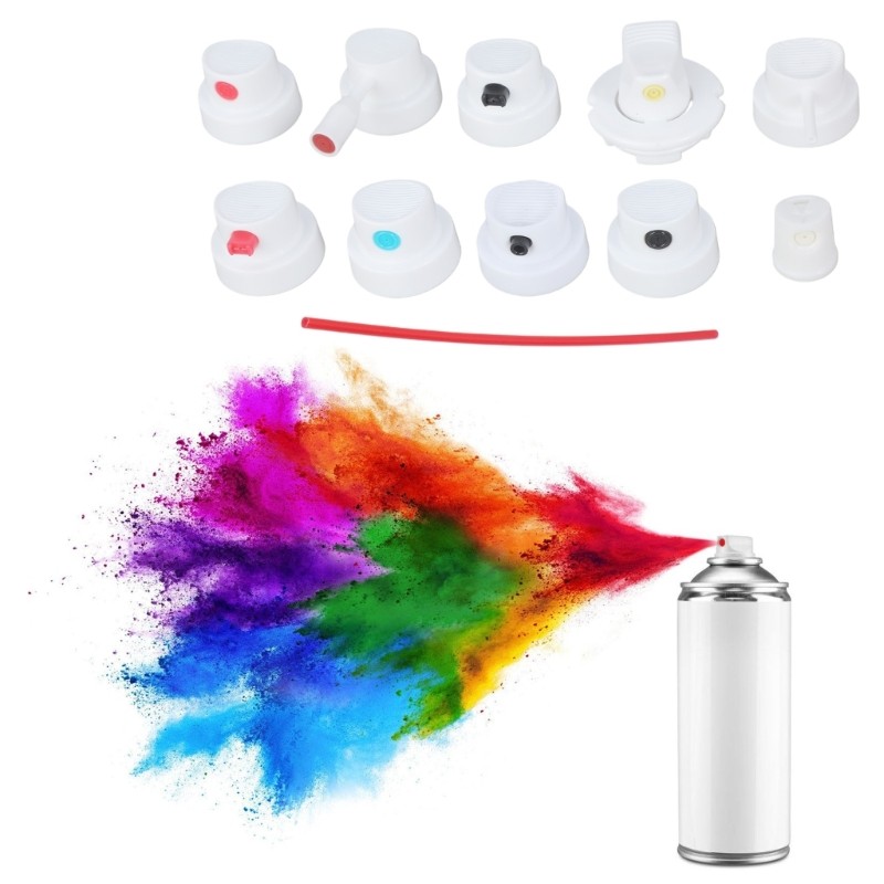 Multipurpose Sprayer Can Adapter Set Nozzle Caps for Artistic and Repair Work