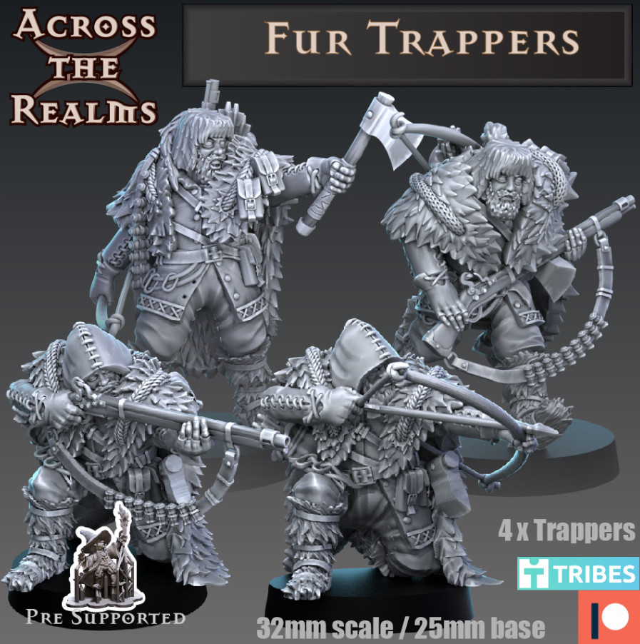 DnD  Fur Trappers Squad of 4