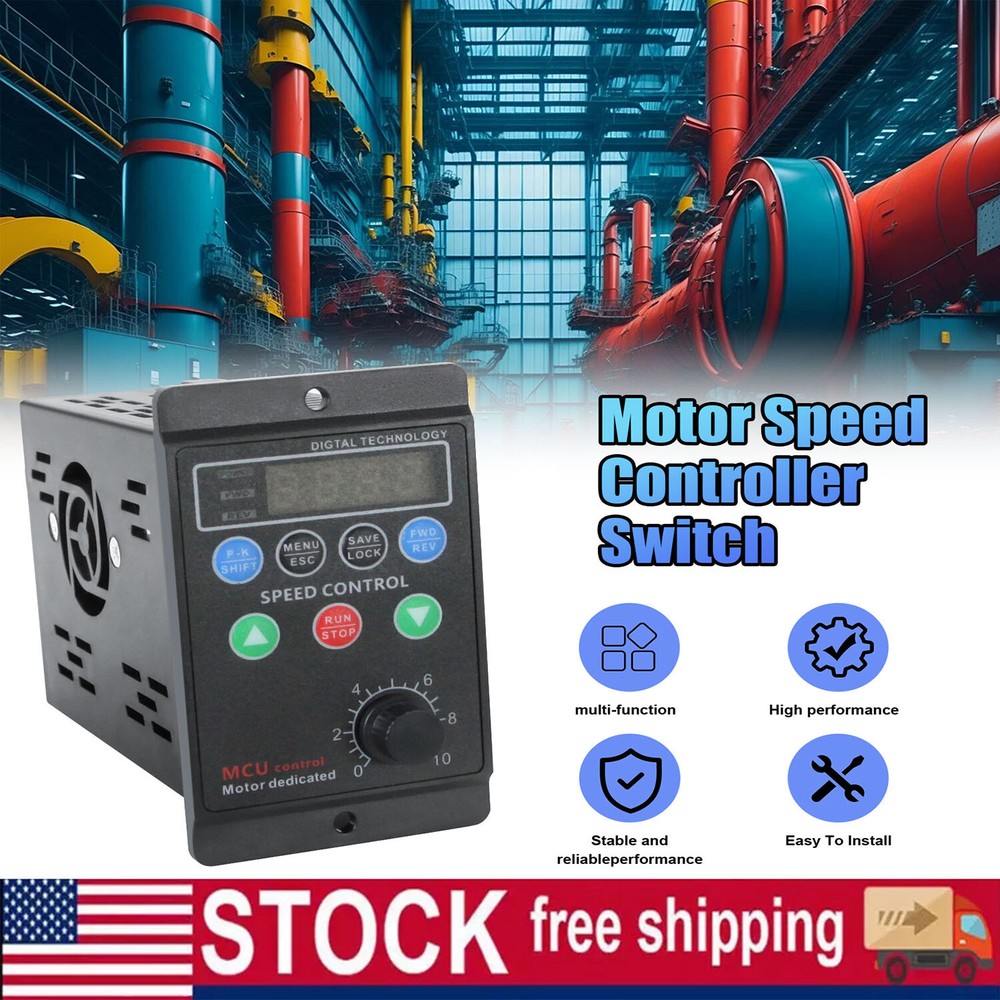 Single To 3 Phase 750W 1HP 110/220V Variable Frequency Drive Inverter VFD VSD