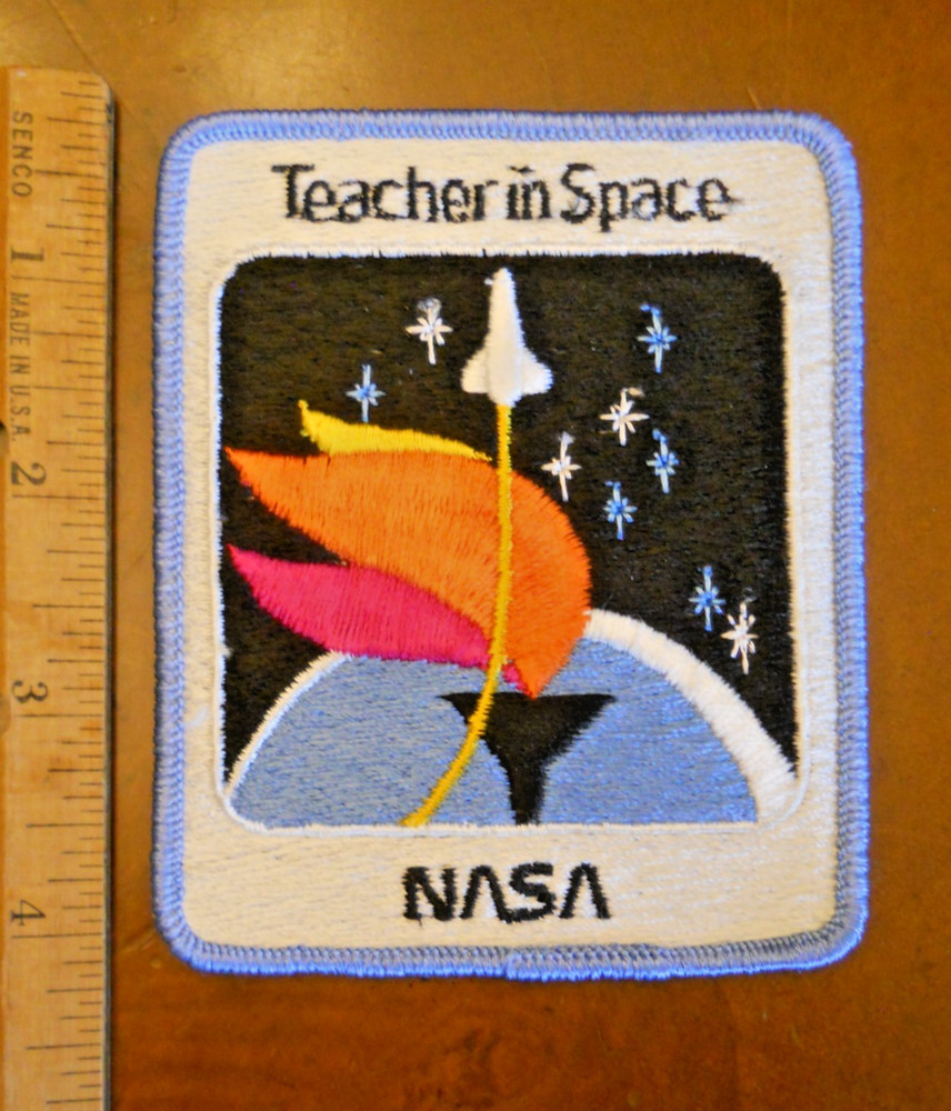 NASA 4" TEACHER IN SPACE PATCH, NEW WITHOUT TAGS