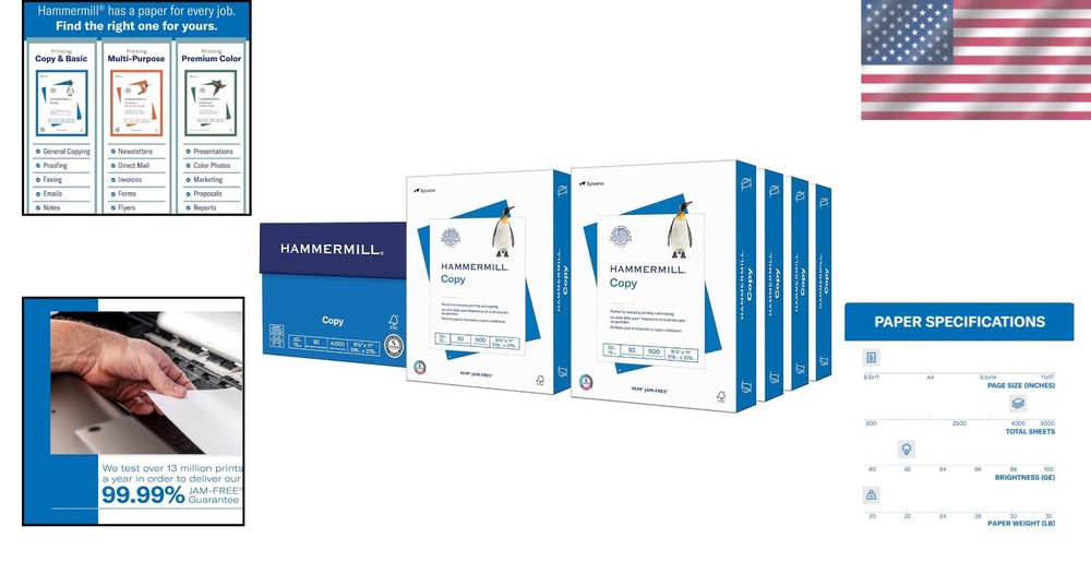 Quality 8.5x11 Copy Paper - 4000 Sheets