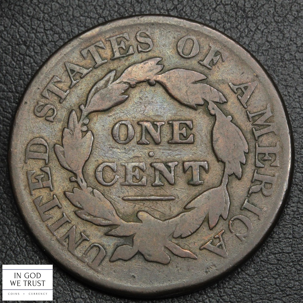 1827 Coronet Matron Head Copper Large Cent 1C