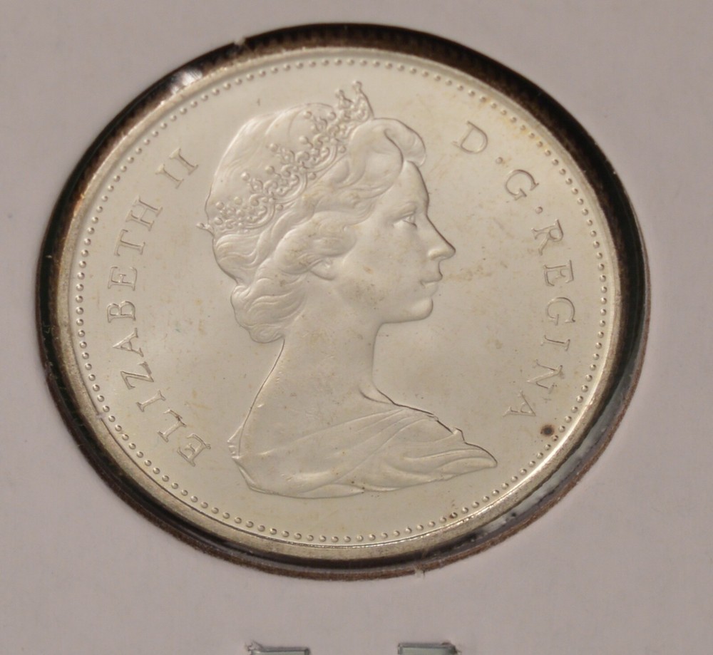 1968 Canada 25 Cents - SILVER - Uncirculated