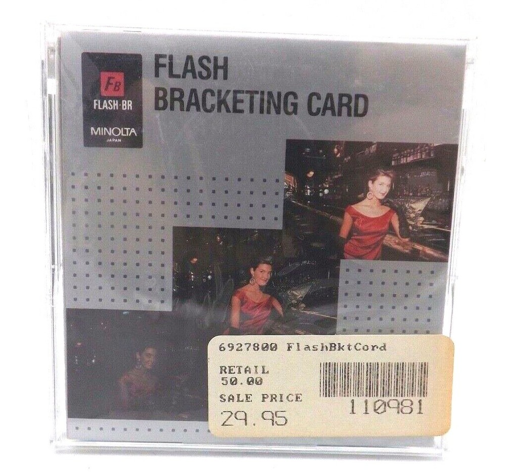 Minolta Flash Bracketing Card