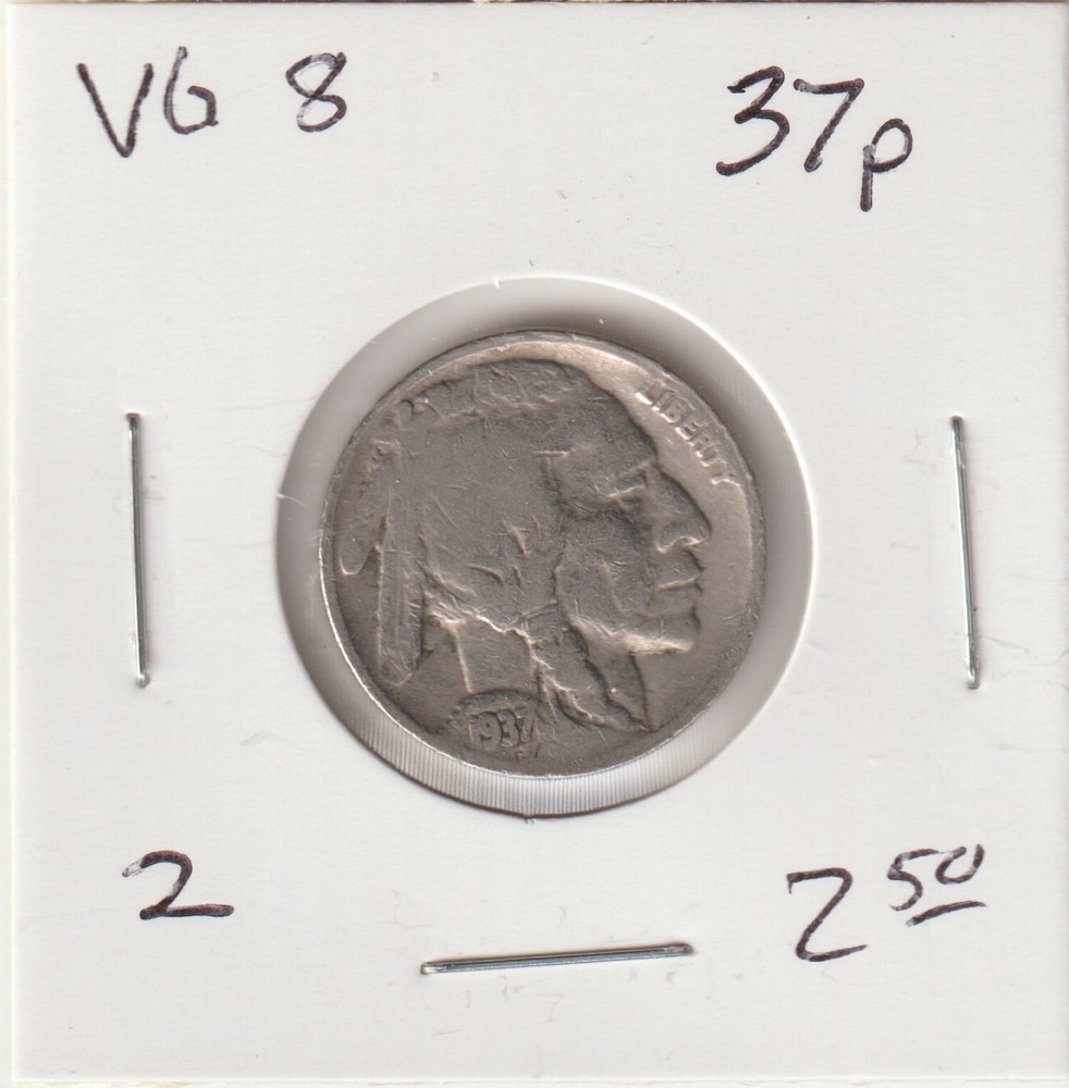 1937-P Buffalo Nickel @2