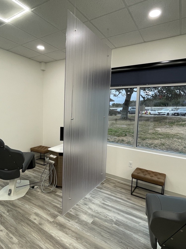 3Form Varia Semi Opaque Acrylic 4x8 hanging office partition