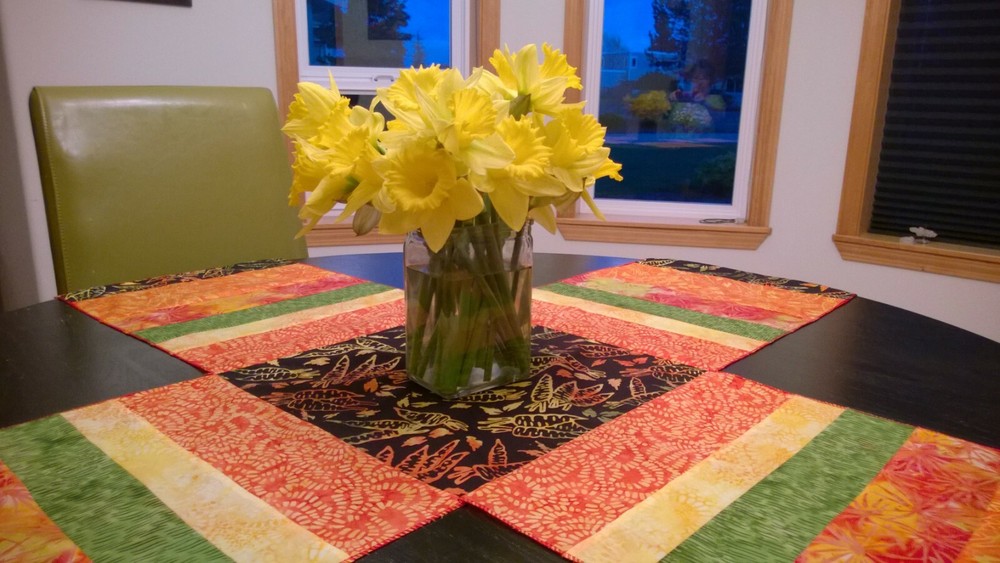 PLACEMAT TABLE TOPPER PATTERN The messy table solution! Reversible too