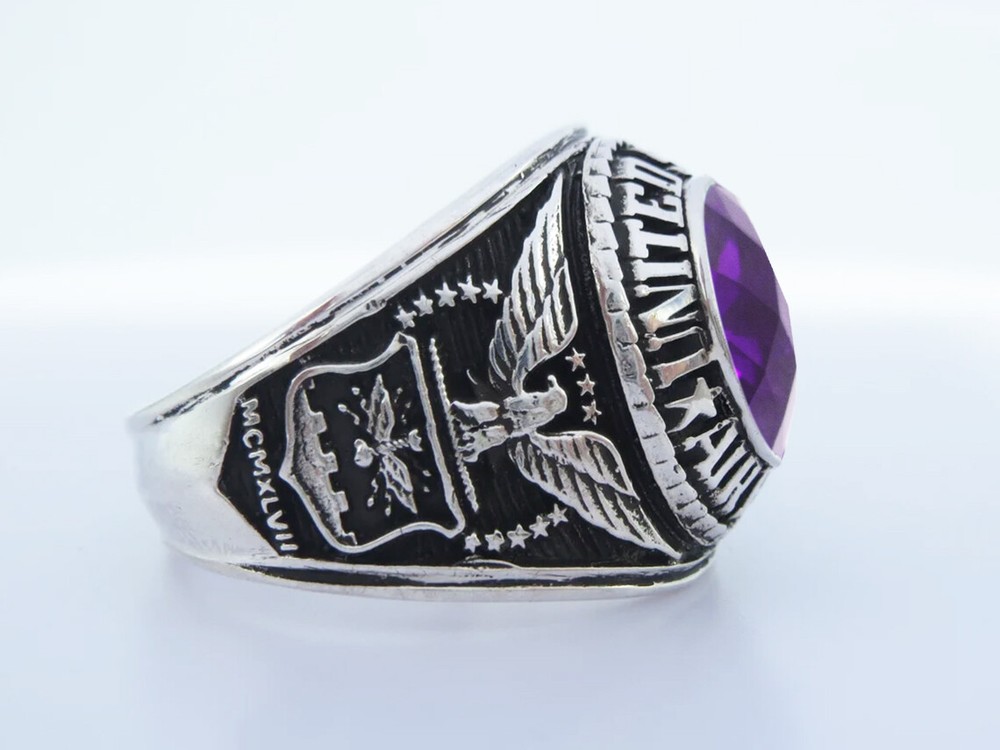SILVER 925 , RING , USAF , US AIR FORCE RING , USAF , RING , US SIZE 8