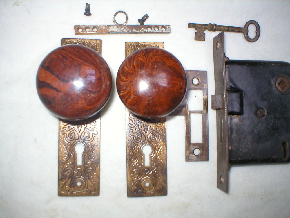Antique Victorian Era Door Hardware