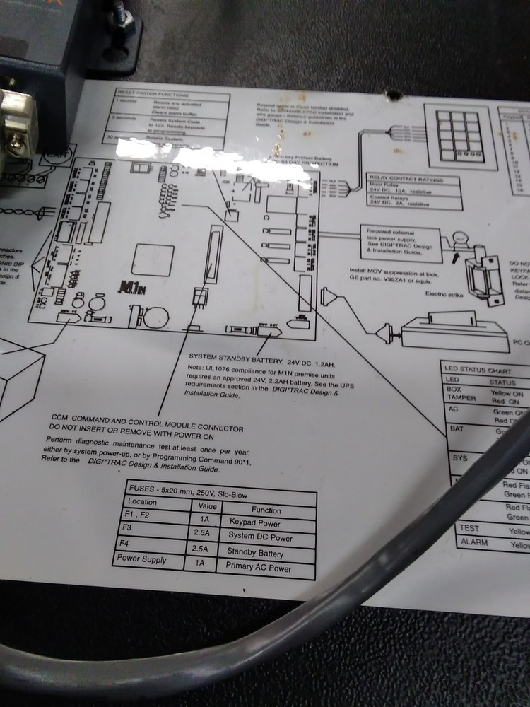 Hirsch Electronics M1N Access Control Controller (for parts)
