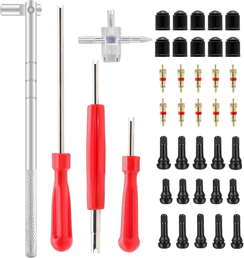 Valve Stem Puller Installer Tool, 5Pcs TR412, TR413, TR414 40 PCS