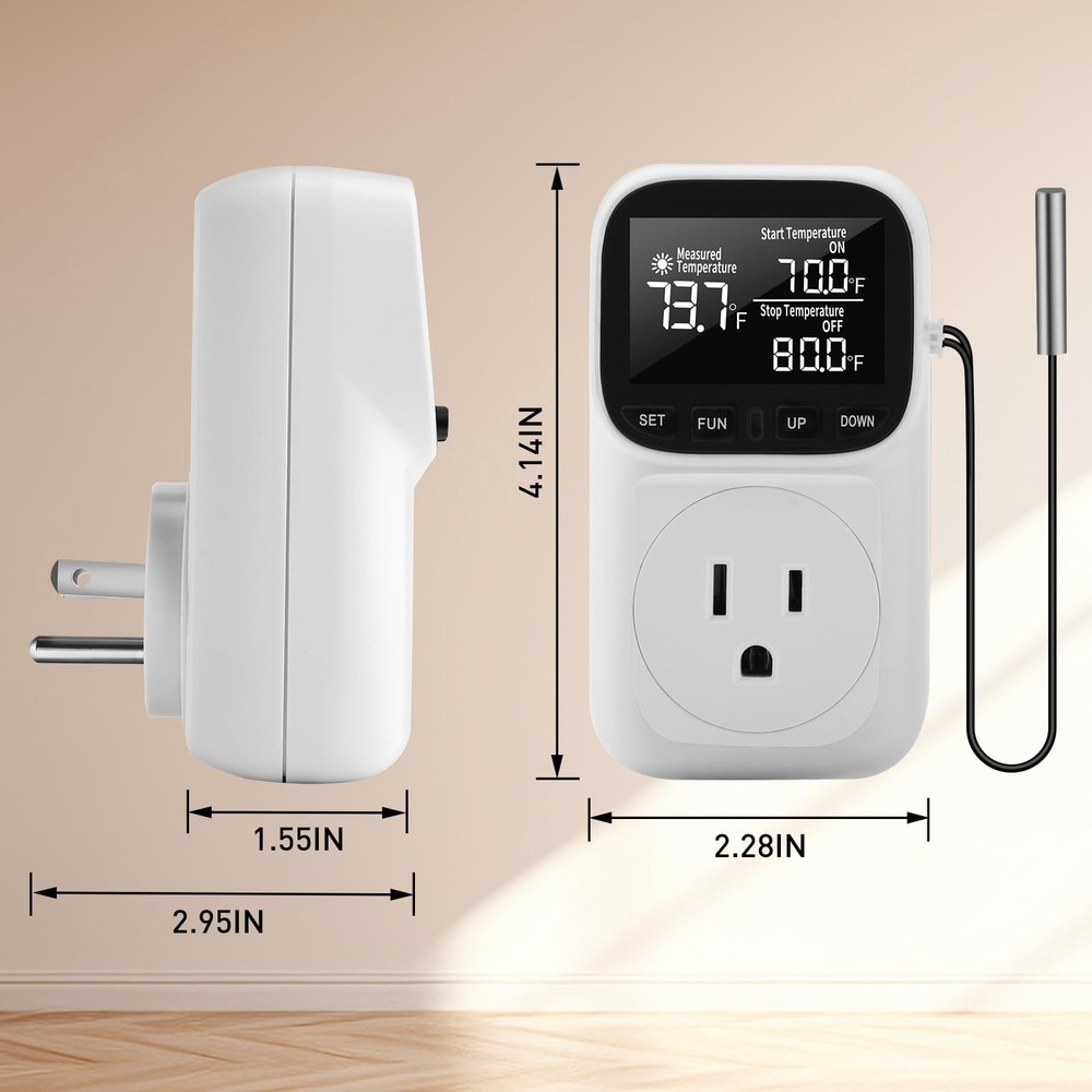 Controller Outlet - Precise Heating/Cooling Control for Digital Temperature