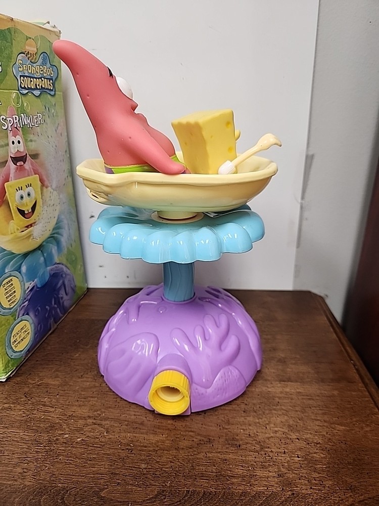 NIB 2002 NICK SOAK SPONGEBOB & PATRICK SPINNIN' SPRINKLER