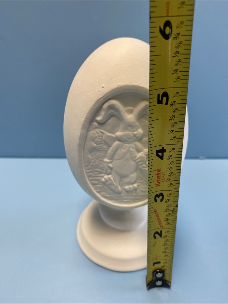 Ceramic Bisque Easter Egg Pedestal Ready to Paint For Easter