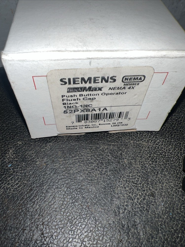 SIEMENS 52PX8A1A Non-Illuminated Push Button,30mm,Epoxy