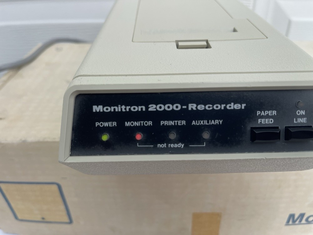 MONITRON 2000-Recorder Model PP-2120 In Original Box With Manual