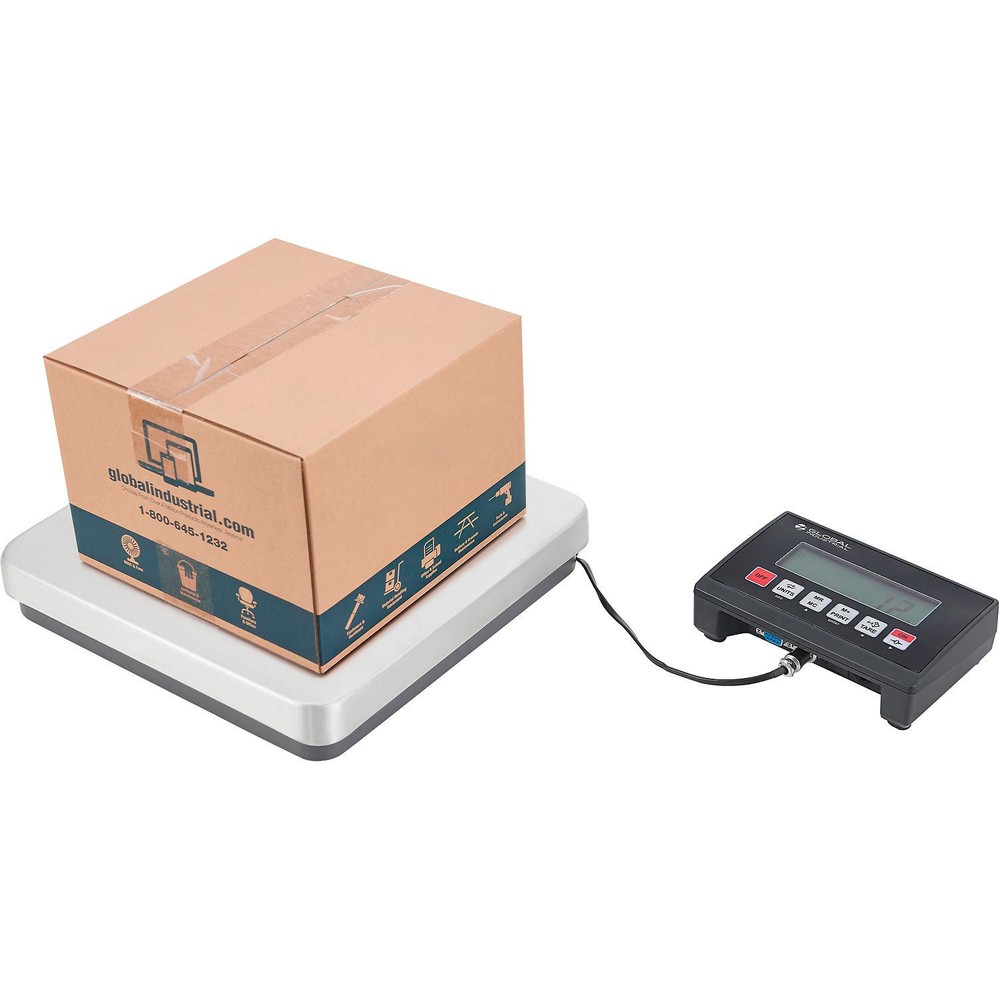 Global Industrial Digital Compact Bench Scale 330 lb x 0.1 lb RS-232 Interface