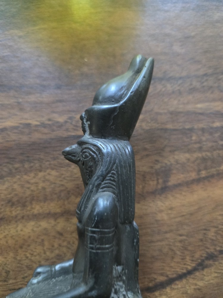 Ancient Egypt Horus Falcon God Statue Pharaonic Basalt Replica