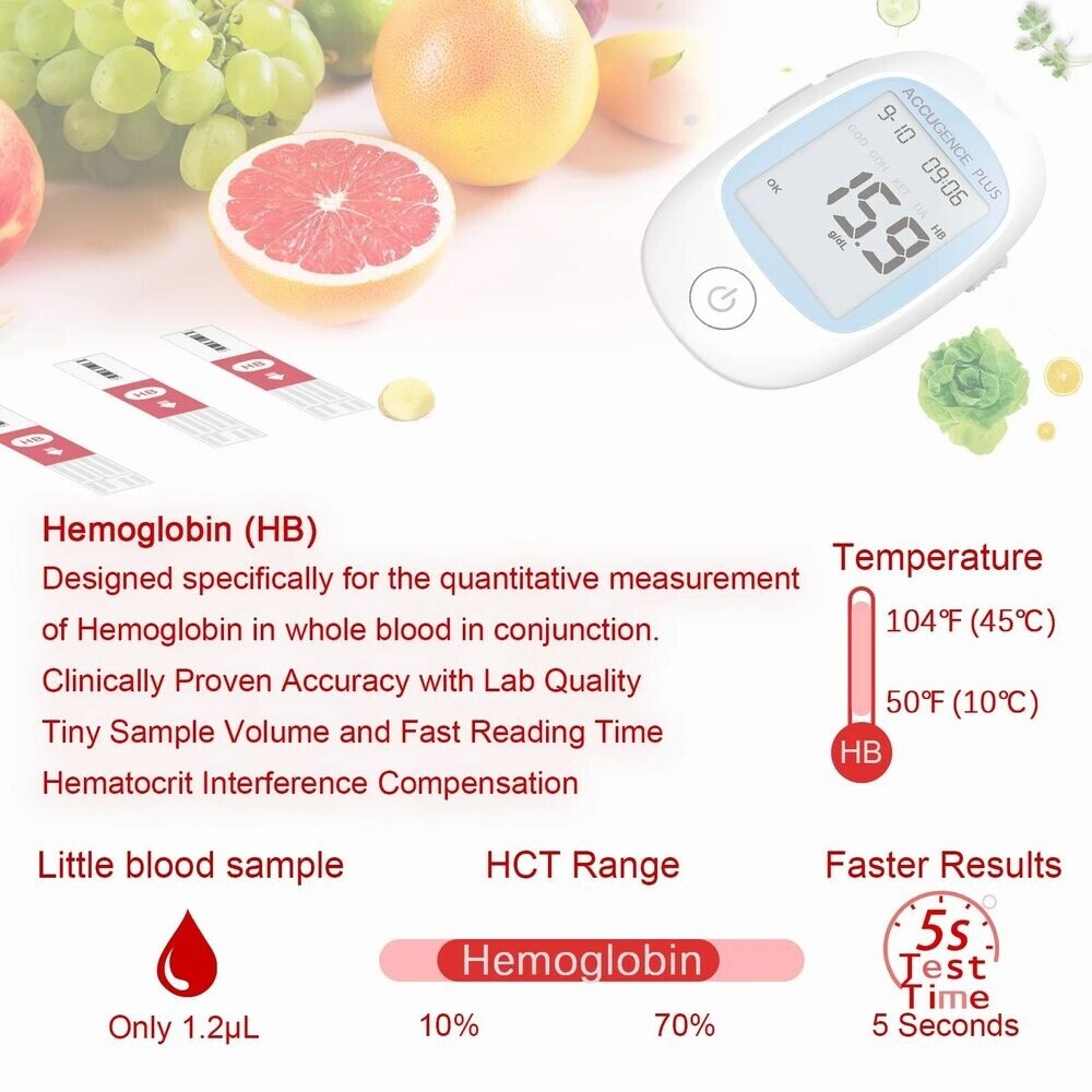 PM900 Blood Sugar Test Strips (50ct) - Includes Lancets for Home Testing