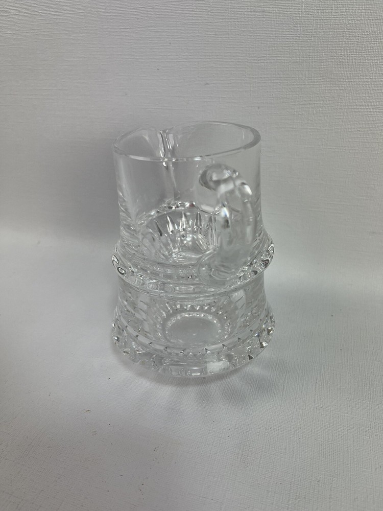 Gorham Full Lead Crystal Stacking Sugar & Creamer