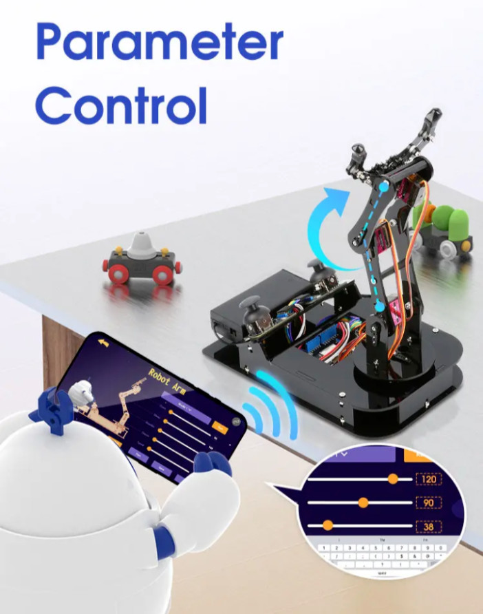Robot Arm DIY Kit by ACEBOTT - Learn Programming & Coding - 4DOF
