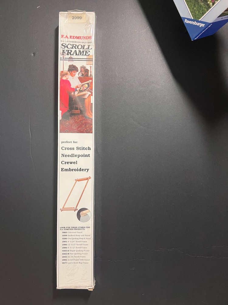 F. A. Edmunds  -Hardwood Split Rail - Scroll Frame - 8 1/2' X 18"
